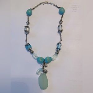 Soft blue and Green Necklace